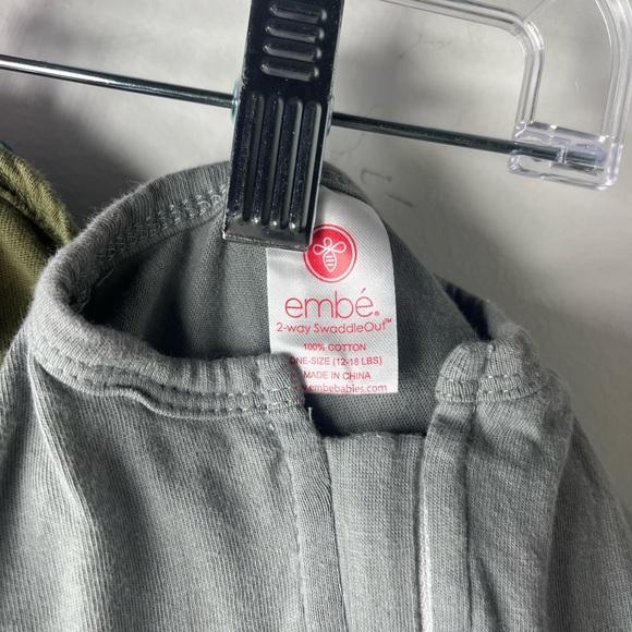 Embé 2-Way Swaddle Sack Lot of 3 Newborn Baby Sleep Swaddles Cotton - Picture 5 of 7